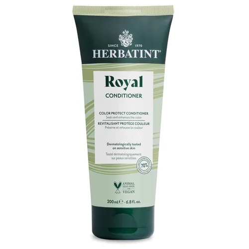 Herbatint Acondicionador Royal con aloe vera y aceite de jojoba – Fórmula hidratante profunda para cabello teñido – Restaura la suavidad, el brillo