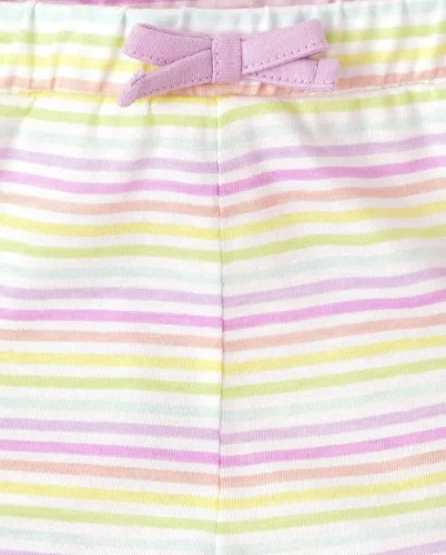 Miniatura 4 de The Children's Place Girls' 4 Pack Unisex Baby Basic Everyday, 100% Cotton, Shorts 4-Pack