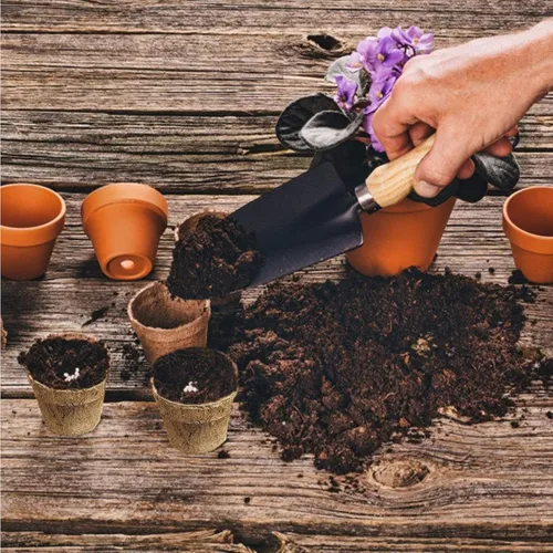 Miniatura 5 de Deepthi Macetas de vivero de fibra de coco de 3 pulgadas, paquete de 6 tazas de inicio de semillas biodegradables, macetas de turba de coco orgánico