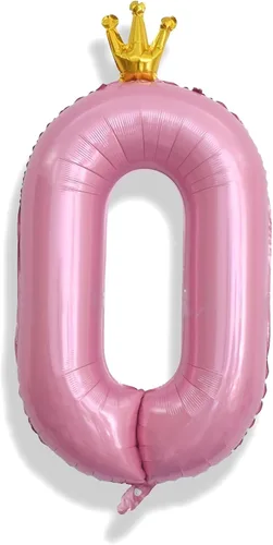 Miniatura 11 de Globos de número azul pastel de 40 pulgadas, globo gigante autoinflable de aluminio número 5 de cumpleaños para niños, globos azul bebé para hombres