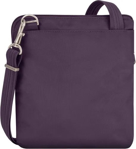 Miniatura 10 de Travelon - Bolso bandolera antirrobo clásico, doble cremallera, delgado