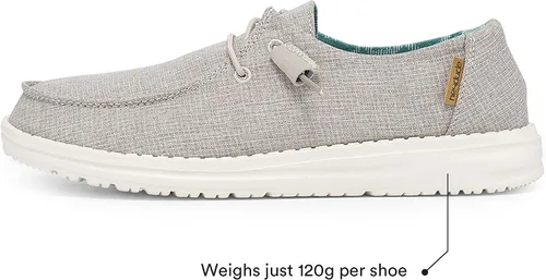 Miniatura 3 de Hey Dude - Mocasines Wendy de tela chambray para mujer