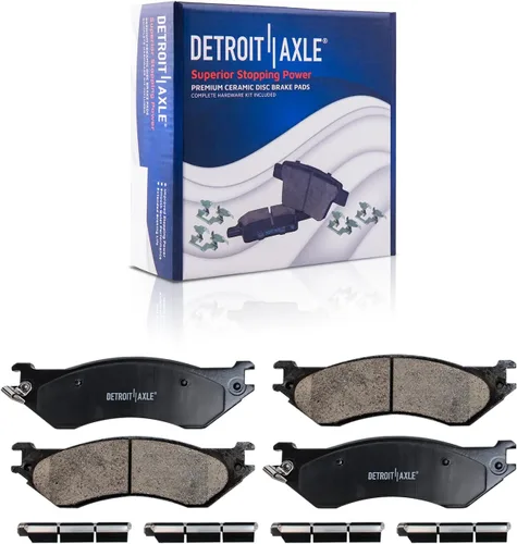 Miniatura 76 de Detroit Axle - Pastillas de Freno Delantero para Mercedes- Benz C230 C250 C300 SLK250, Pastillas de Freno Cerámica w/Reemplazo de Hardware