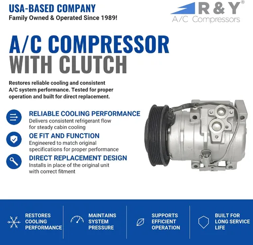 Miniatura 2 de RYC Compresor de aire acondicionado automotriz y embrague de A/C GG390