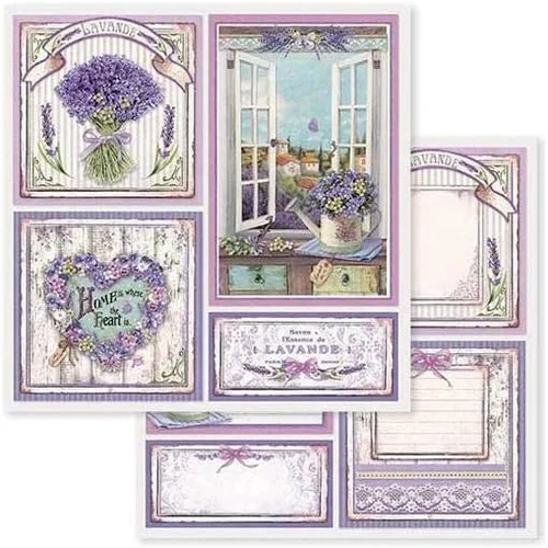 Miniatura 7 de STAMPERIA INTERNATIONAL, KFT PAPER PAD 8X8 10PK PROVENCE, 20.3 x 20.3 (8" x 8"), multicolor