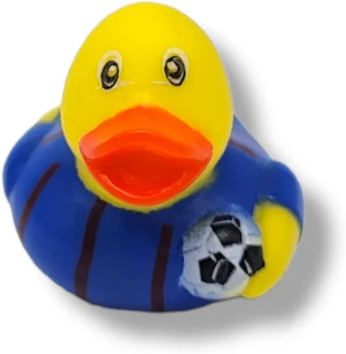 Miniatura 8 de Patos de goma con temática deportiva (2 pulgadas) (paquete de 12) lindos juguetes de piscina para bañera o bañera (fútbol)