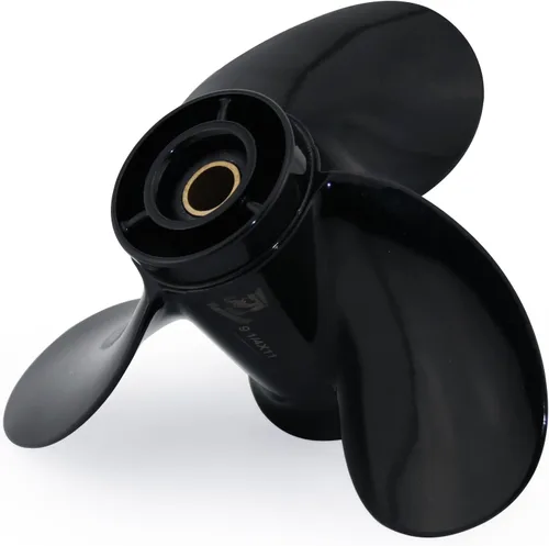 Miniatura 8 de CAPTAIN Hélice fuera de borda de aluminio para motores Evinrude/Johnson 8-15HP 13Tooth Spline RH