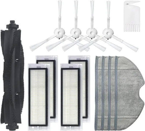 Miniatura 5 de Cepillo de rodillo robot de barrido, cepillo lateral, filtro HEPA, trapos de limpieza Peines para 360 S5 S7 Aspiradora Accesorios de repuesto