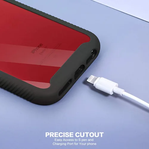 Miniatura 8 de IDweel Funda para iPhone 8 Plus/7 Plus, carcasa resistente a prueba de golpes con protector de pantalla integrado, funda híbrida resistente a