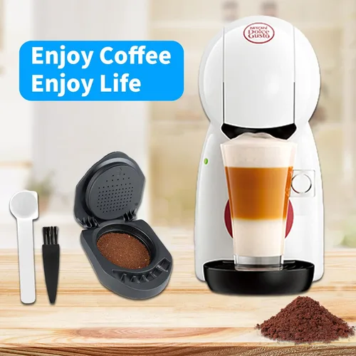 Miniatura 2 de Adaptador de cápsula reutilizable para Dolce Gusto, adaptador de cápsula de café recargable, convertidor de cápsulas de café, soporte de relleno