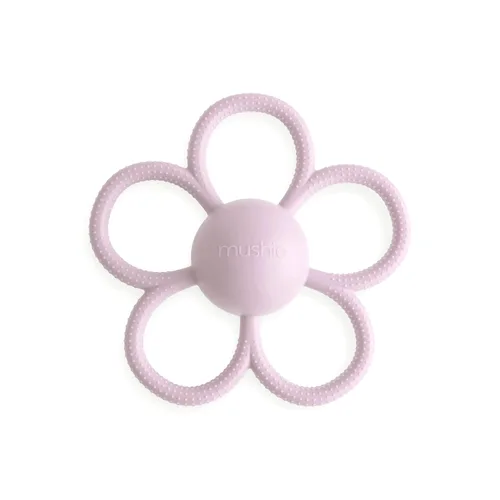 Miniatura 10 de mushie Juguete de silicona para bebé con forma de margarita y mordedor (rosa desteñido)
