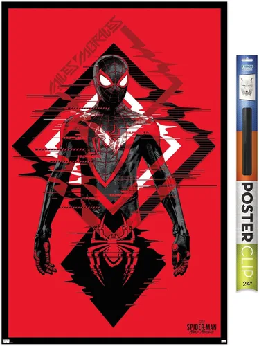 Miniatura 15 de Trends International Marvel's Spider-Man: Miles Morales - Póster de pared de traje, 22.375 x 34 pulgadas, versión premium sin marco