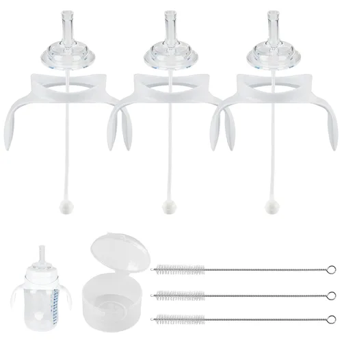 Miniatura 8 de Kit de conversión suave para biberón anticólicos Philips Avent, kit de transición para niños pequeños con boquilla de silicona para sorber, popote