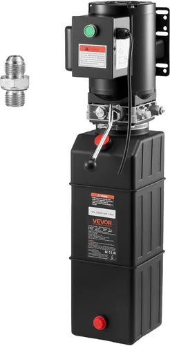 Miniatura 14 de VEVOR Unidad de Potencia Hidráulica de 8 Quart, Bomba de Remolque de Descarga de Doble Efecto, Tasa de Flujo de 0.91 GPM, Presión Máxima de Alivio