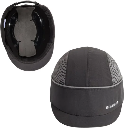 Miniatura 16 de MOHEEN Gorra de seguridad estilo gorra de béisbol con rayas reflectantes, ligera y transpirable, gorra de protección para la cabeza