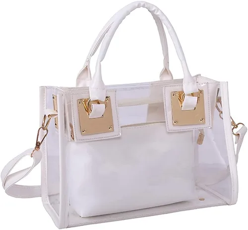 Miniatura 9 de Cooba Bolso transparente para mujer, 2 unidades, de jalea transparente