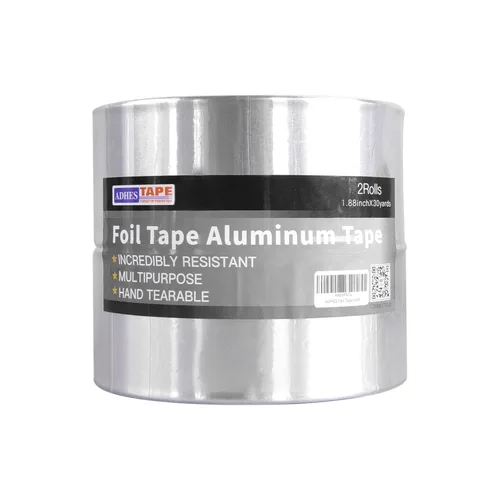 Miniatura 13 de Cinta de aluminio de grado premium ADHES, 2 pulgadas x 210 pies (70 yardas), cinta resistente al calor de 80°C a 100°C, cinta adhesiva