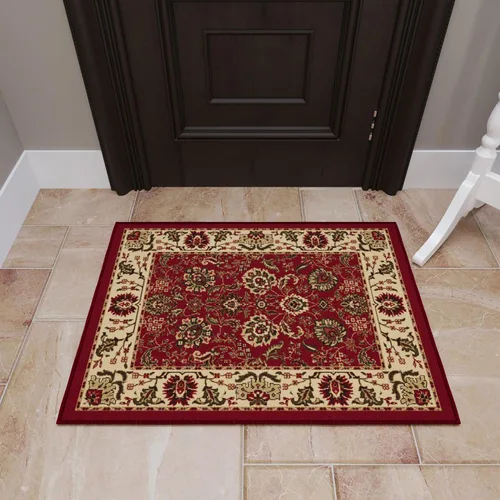 Miniatura 11 de Ottomanson Alfombra de 5 x 6,6 pies para sala de estar, alfombra oriental para dormitorio - alfombra grande para piso antideslizante y duradera