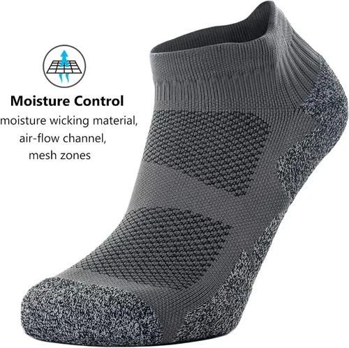 Miniatura 5 de CWVLC Paquete múltiple de calcetines deportivos de compresión acolchados unisex