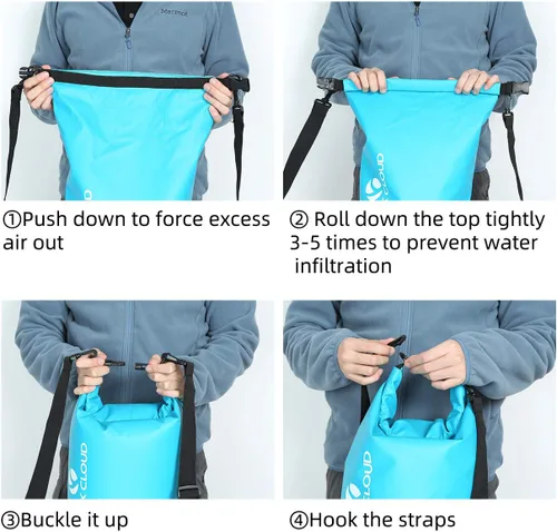 Miniatura 4 de Rock Cloud - Bolsa seca impermeable de 7.93 galones, para kayak, rafting, navegación, playa, surf, natación, canoa, campamento, senderismo, pesca