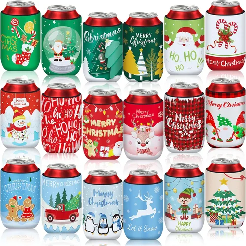 Miniatura 14 de 18 fundas plegables para enfriar latas de béisbol Insulated Neoprene, Beer Drink Beverage Can Bottle Cooler Sleeves, Sports Birthday Party