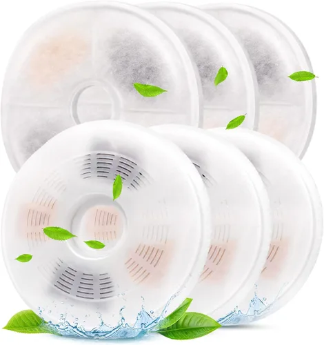 Miniatura 7 de Petilog - Paquete de 3/6/9 filtros de fuente de agua para gatos compatibles con fuentes Catit, repuesto de filtro de fuente de carbono y resina