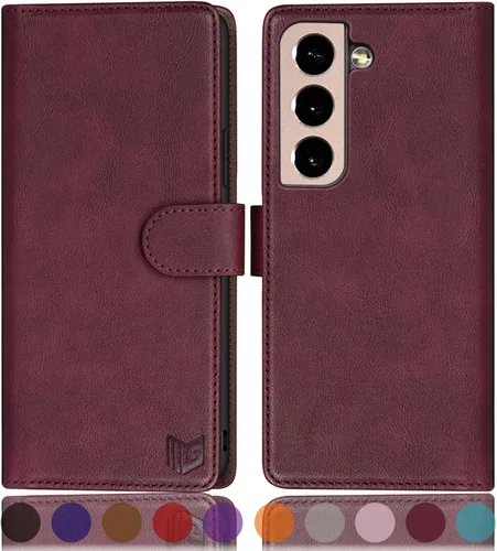 Miniatura 11 de SUANPOT Funda de piel tipo cartera para Samsung Galaxy S22+/S22 Plus 5G con bloqueo RFID, tarjetero para tarjetas de crédito, funda para teléfono