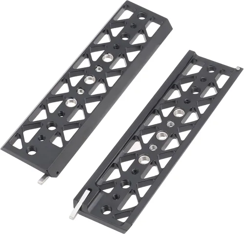 Miniatura 8 de FocusFoto Placa de puente de cola de milano de 8 pulgadas, placa base de trípode inferior, soporte de placa base ligera para Tilta Standard Camera