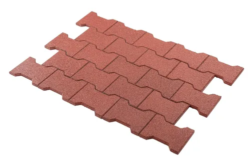 Miniatura 7 de Playsafer Adoquines de Goma para Jardín de ¾" Azulejos de Seguridad Entrelazados para Cubiertas, Patios, Senderos y Jardines - 40 Azulejos - 12 Pies