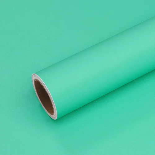 Miniatura 15 de VEELIKE Papel tapiz azul turquesa mate de 15.7''x118'' Papel de contacto azul despegable y adhesivo Impermeable Autoadhesivo Papel de pared