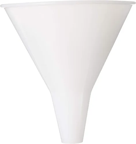 Miniatura 7 de Soro Essentials - Embudo de plástico de 8 onzas de ancho de 4 pulgadas de ancho, color blanco- Embudo de cocina para llenar botellas, frascos