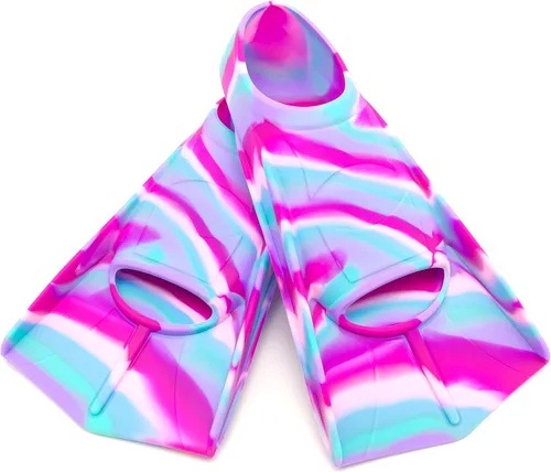 Miniatura 20 de Swimming Training Fins,Kids Swim Fins,Comfortable Swimming Flippers Suitable for Children,Beginners,Girls,Boys,Adults BB-arco iris colorido