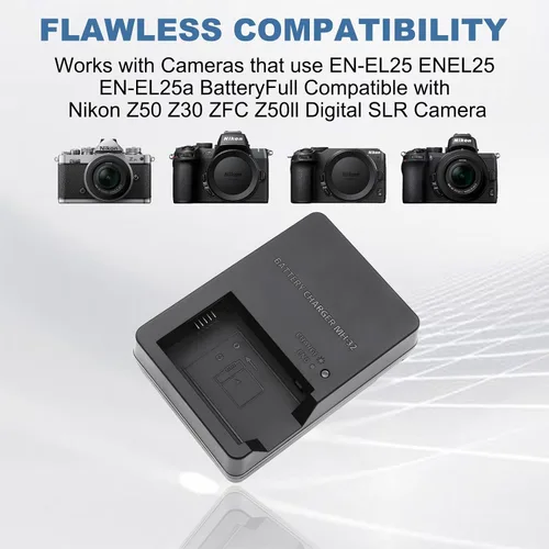 Miniatura 4 de Cargador de batería de pared MH-32 MH32 para Nikon EN-EL25 ENEL25 EN-EL25a Batería compatible con Nikon Z50 Z 50 Z30 Z 30 Zfc Z fc Z50II cámara