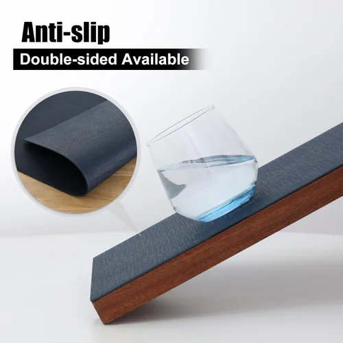 Miniatura 3 de Homaxy - Juego de 6 manteles individuales de piel sintética resistentes al calor para mesa de comedor, impermeables, lavables, limpiables, manteles