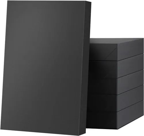 Miniatura 11 de JINMING 6 cajas de regalo extragrandes con tapas de 17 x 11 x 2.5 pulgadas para ropa, cajas de regalo negras, cajas de ropa para el día de la madre