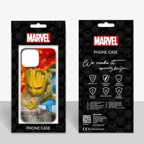 Miniatura 2 de ERT GROUP Caja del teléfono móvil para Xiaomi REDMI Note 10/10S Original y con licencia oficial Marvel Patrón Groot 003 adaptado de manera óptima a