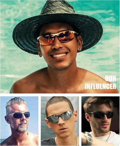 Miniatura 7 de Duco - Gafas de sol deportivas polarizadas para hombre con protección UV 8177s