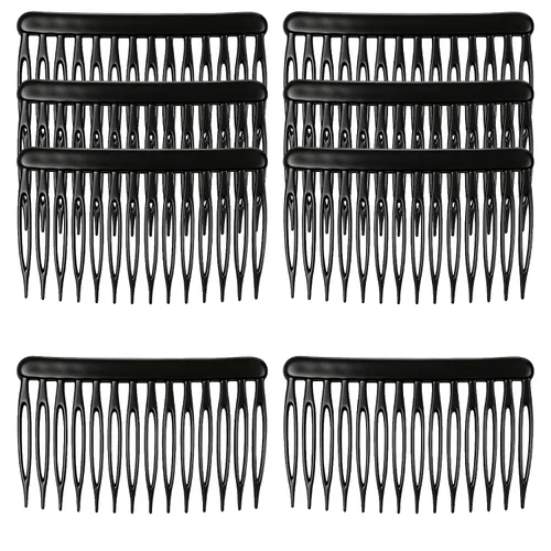 Peine lateral de 14 dientes, estilo vintage, estilo vintage, decorativo, peineta, peinetas finas para mujeres, niñas, novia, boda, cabello largo y