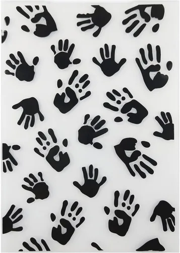 DzIxY Carpetas en relieve de plástico con impresión a mano para hacer tarjetas, suministros de papel DIY, plantillas de álbumes de recortes,