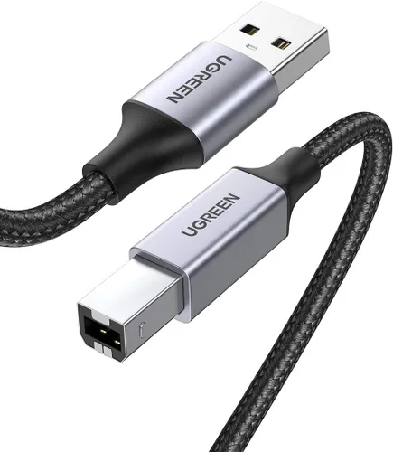 Miniatura 9 de UGREEN Cable de impresora, USB A a B de 6 pies, cable de escáner USB B trenzado de nailon compatible con Epson, Canon, HP, Brother, Dell, Samsung