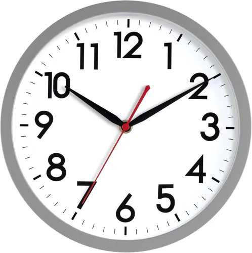 Miniatura 41 de AKCISOT Reloj de Pared Atómico de 10 Pulgadas Relojes Analógicos para Cocina Interior - Reloj Silencioso Operado con Batería para Dormitorio Oficina
