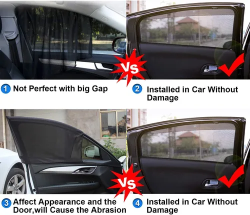 Miniatura 4 de CX-5 Parasol para ventana de automóvil para Mazda CX-5 2017-2026, cortinas de malla magnética para ventana lateral, protección UV y escudo térmico