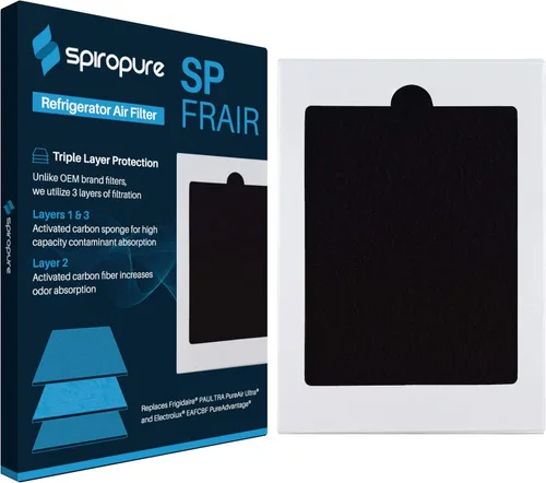 SpiroPure Filtro de aire puro para refrigerador SP-FRAIR para EAFCBF, PAULTRA, 242047804, 242047801, 242061001, SCPUREAIR2PK, 241754001, 242017800,