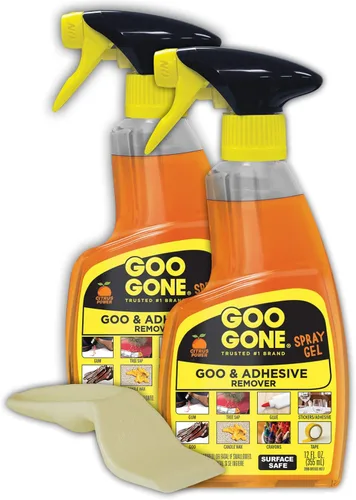 Goo Gone Gel en aerosol removedor de adhesivo, elimina goma de mascar, grasa, alquitrán, calcomanías, etiquetas, residuos de cinta, aceite, sangre,