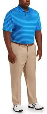 Miniatura 4 de DXL Big + Tall Essentials Men's Big and Tall Striped Golf Polo Shirt