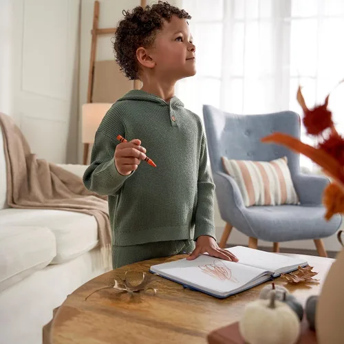 Miniatura 3 de Gerber Conjunto de camiseta y pantalón con capucha de punto para bebés y niños pequeños