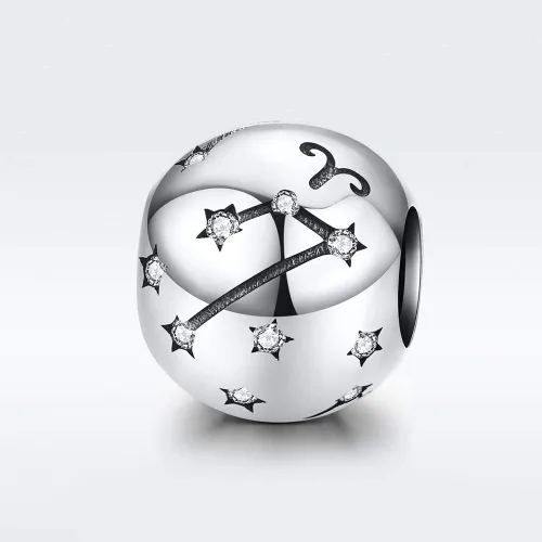 Miniatura 3 de Abalorio de constelación de plata de ley 925 con piedra natal para pulsera Pandora, regalo para aniversario, cumpleaños, Navidad