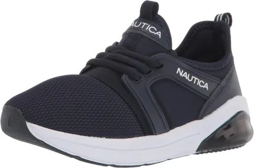 Nautica Zapatos deportivos con cordones para niños, cómodos zapatos para correr para niños y niñas, niños pequeños y grandes