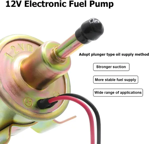 Miniatura 2 de BESULEN Bomba de combustible eléctrica, bomba de transferencia de combustible de baja presión resistente de 12 V, bomba de combustible diésel de gas