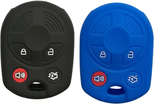 Miniatura 6 de Funda protectora de silicona para llavero de 4 botones con entrada sin llave y control remoto para Ford Escape Explorer Mustang Transit Fusion Focus